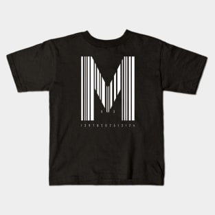 Mighty Max Bar Code (WHITE) Kids T-Shirt